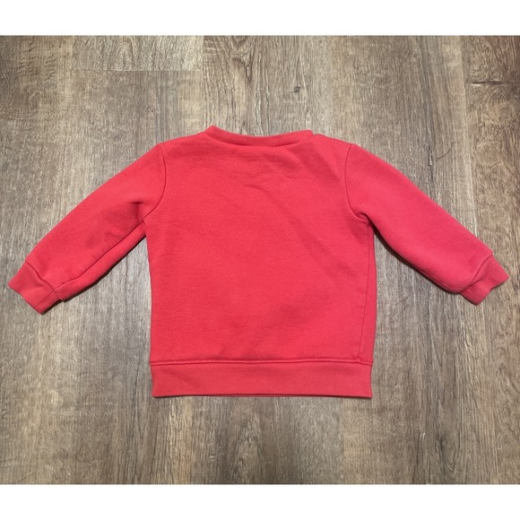 Vintage Nike Baby Sweatshirt Red Crewneck Pullover Size 18 Months - Picture 2 of 4